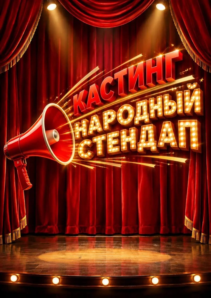 Афиша кастинга фестиваля Народный Стендап